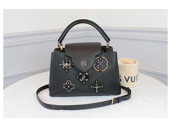 Louis Vuitton Flower Capucines PM Black Nero - vista 4