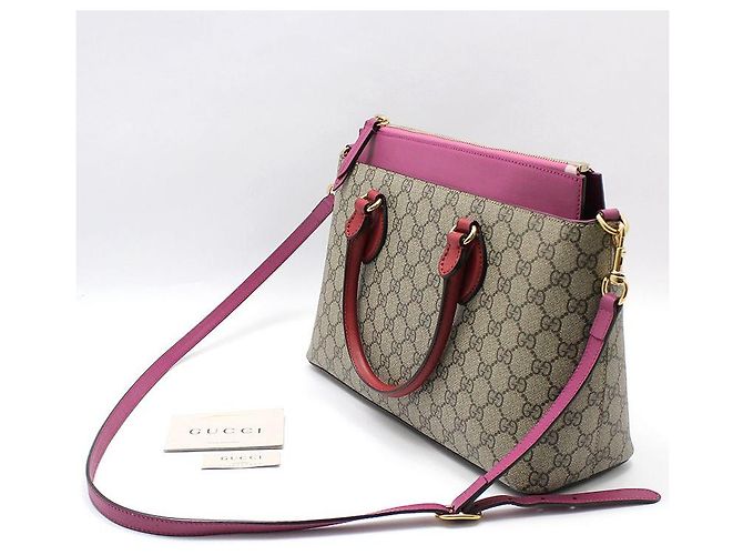 Gucci Borsa a tracolla GG Supreme Eden Marrone - vista 2