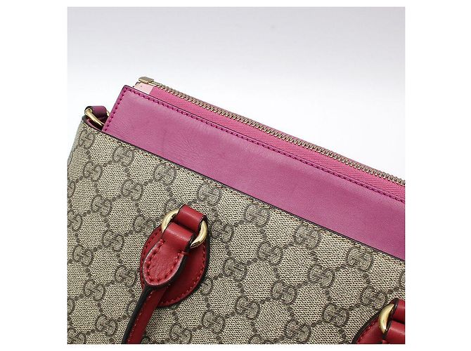 Gucci Borsa a tracolla GG Supreme Eden Marrone - vista 7