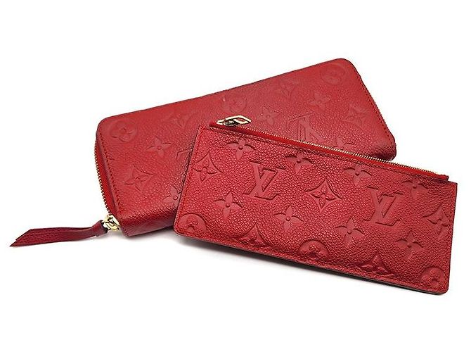 Louis Vuitton Cartera Empreinte Clemence Roja - vista 7