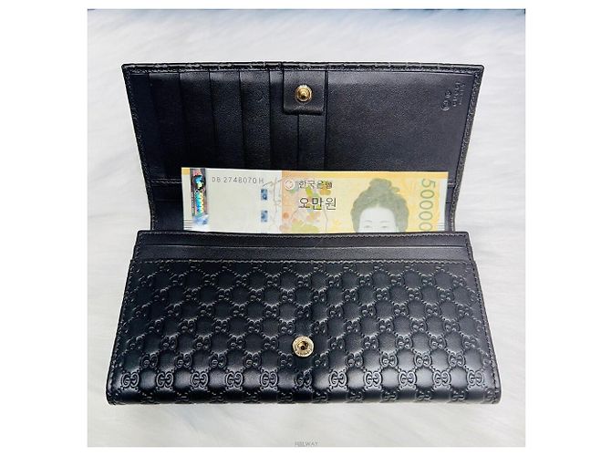 Gucci Micro Cima Long Wallet Brown - view 5