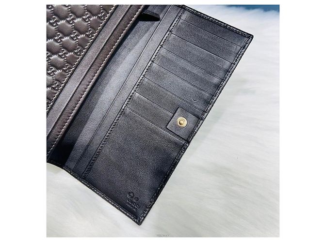 Gucci Micro Cima Long Wallet Brown - view 7
