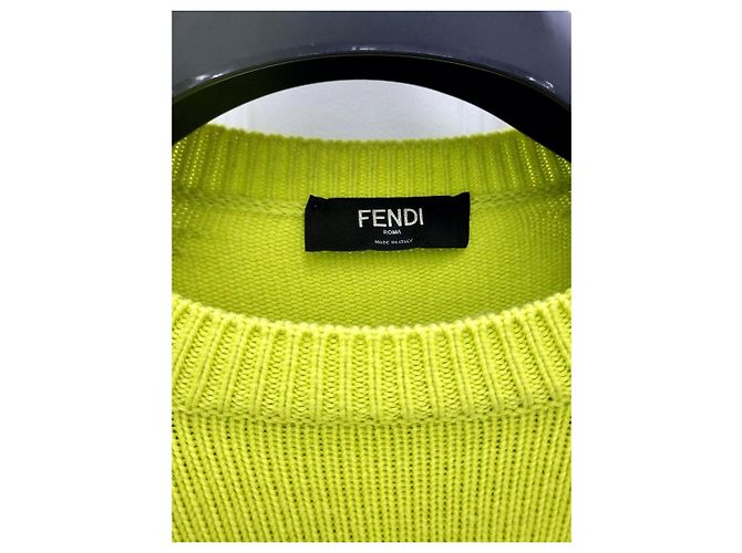 Fendi Maglione in lana Baguette D'oro - vista 4