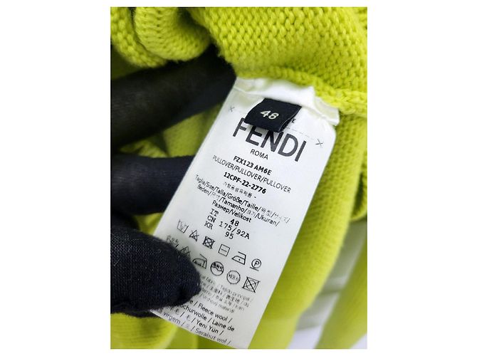 Fendi Maglione in lana Baguette D'oro - vista 5