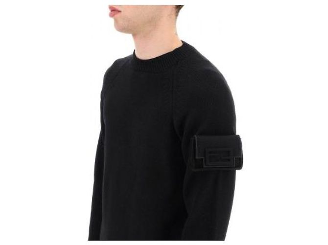 Fendi Maglione in lana Baguette D'oro - vista 7