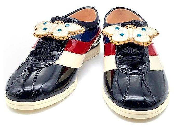 Gucci Sneaker parachute in vernice Multicolore - vista 2