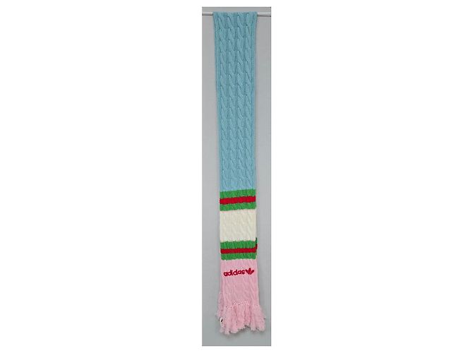 Gucci Adidas Strickschal aus Wolle Mehrfarben - Ansicht 2