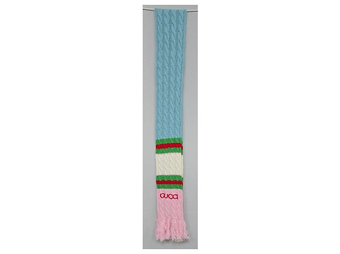 Gucci Adidas Strickschal aus Wolle Mehrfarben - Ansicht 3