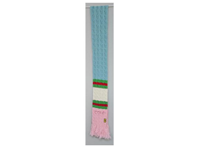 Gucci Adidas Strickschal aus Wolle Mehrfarben - Ansicht 4
