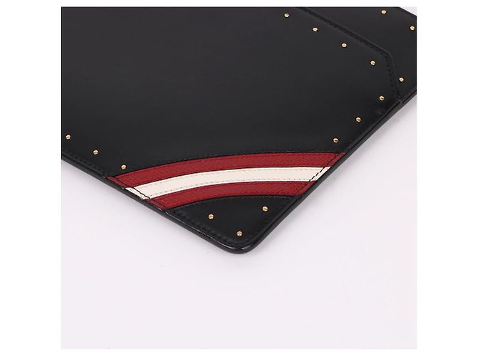 Bally Clutch Media Oro e Nera con Borchie Nero - vista 10