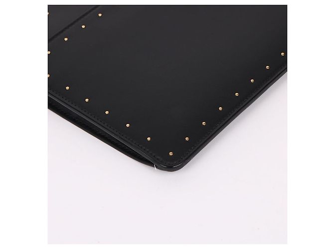Bally Clutch Media Oro e Nera con Borchie Nero - vista 9