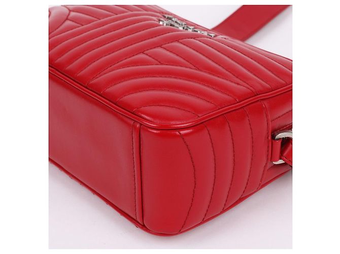 Prada Borsa a Spalla Diagram Red Silver Chain Rosso - vista 8