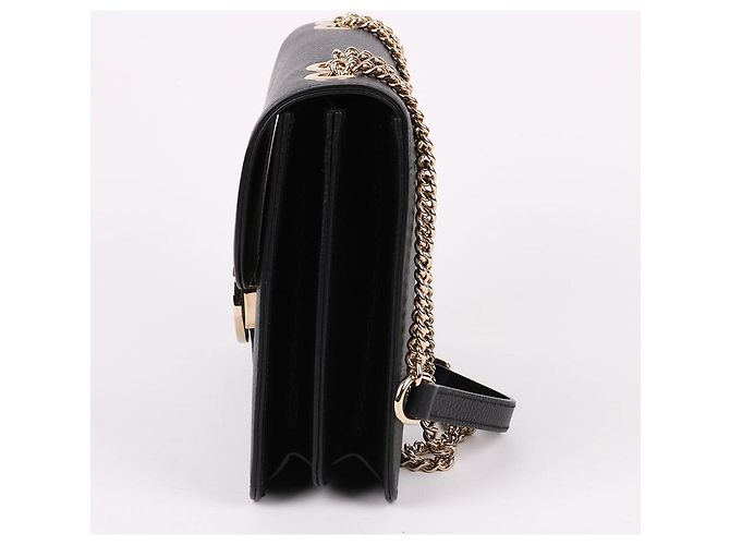 Gucci Interlocking Black Medium Chain Bag Schwarz - Ansicht 4