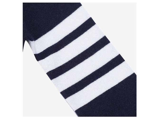 Thom Browne Gestreifter Cashmere-Cardigan Schwarz - Ansicht 8