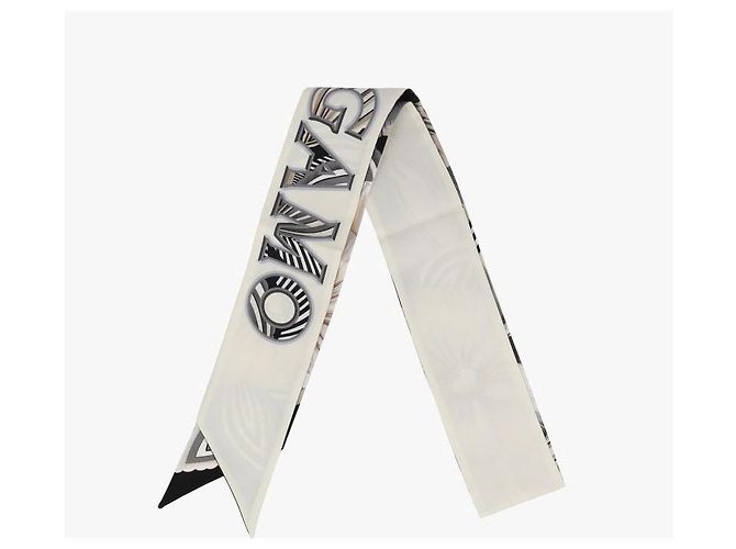 Salvatore Ferragamo Sciarpa skinny in seta da donna Multicolore - vista 5