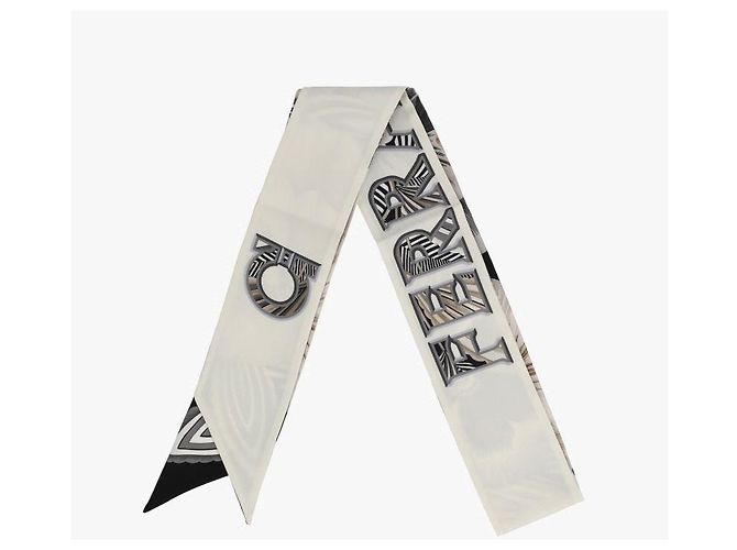 Salvatore Ferragamo Sciarpa skinny in seta da donna Multicolore - vista 6