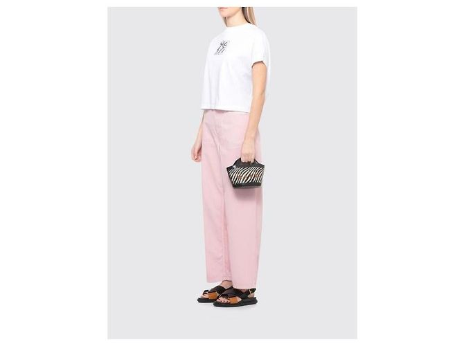 Marni Micro bolso Tropicalia con efecto de rafia ondulada - vista 5