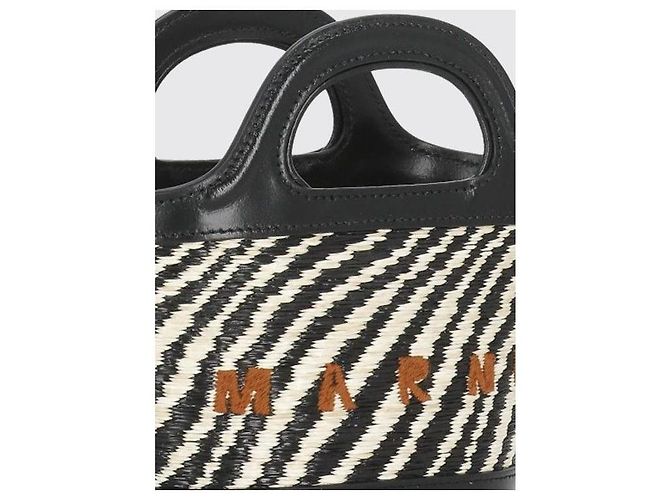 Marni Micro bolso Tropicalia con efecto de rafia ondulada - vista 7