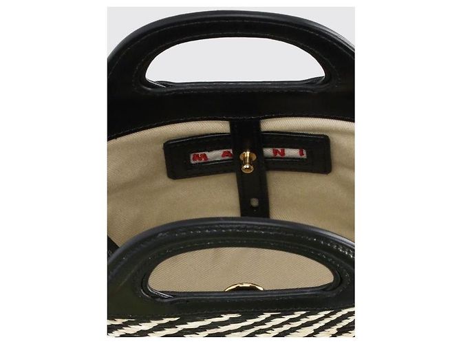 Marni Micro bolso Tropicalia con efecto de rafia ondulada - vista 8