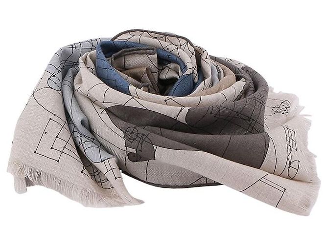 Hermès Echec au Roi Rectangular Scarf Multiple colors - view 10