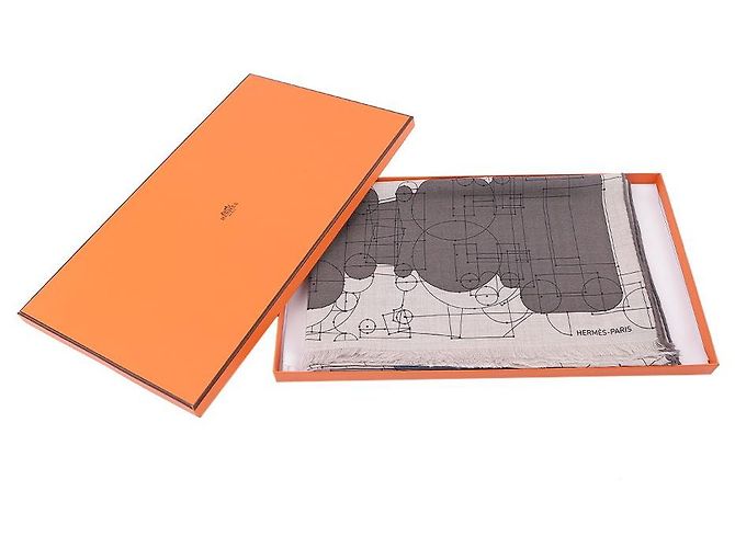 Hermès Echec au Roi Rectangular Scarf Multiple colors - view 2