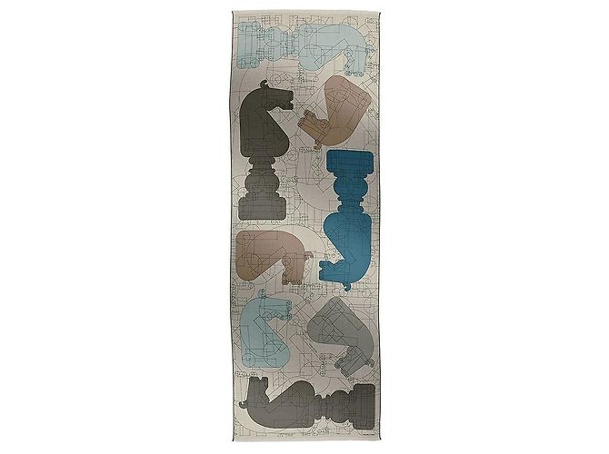 Hermès Echec au Roi Rectangular Scarf Multiple colors - view 4