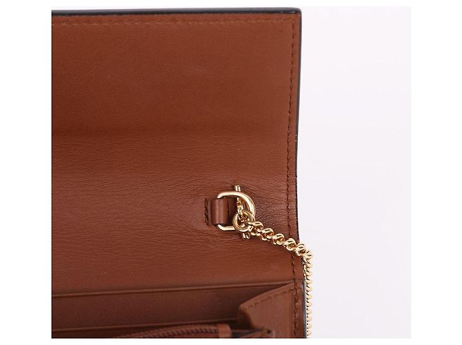 Padlock Gucci Catena per borsa portafoglio lunga con lucchetto GG dorato Nero - vista 10