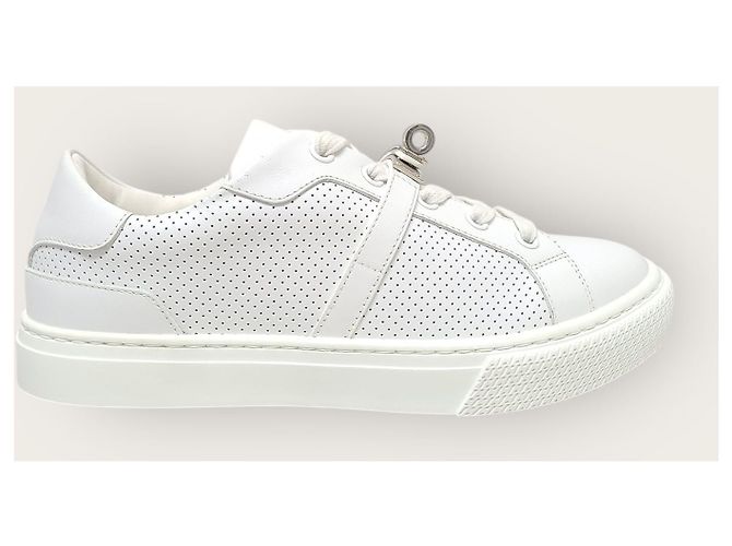 Hermès White Silver Day Kelly Sneaker Weiß - Ansicht 2