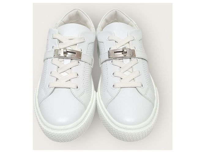 Hermès White Silver Day Kelly Sneaker Weiß - Ansicht 6
