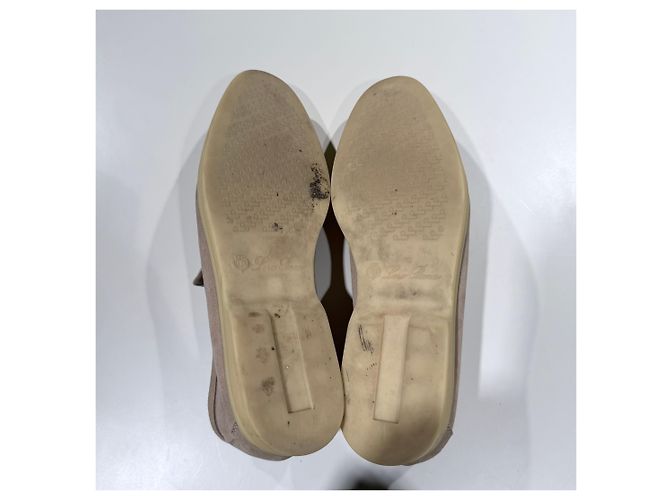 Loro Piana Mocassini in scamosciato beige Summer Charm Work Marrone - vista 8
