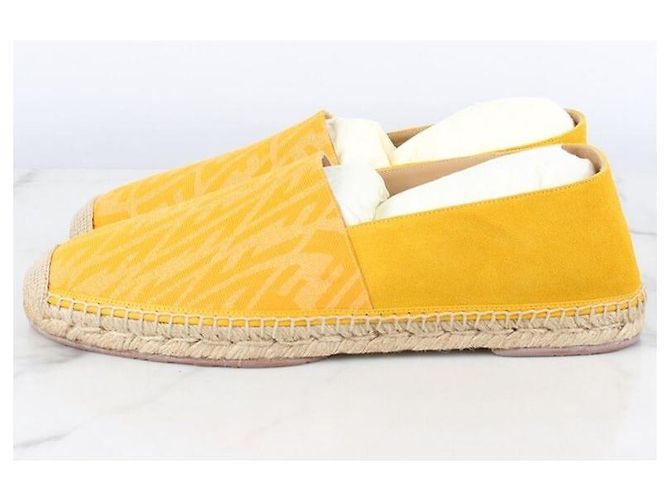 Fendi Espadrilles in scamosciato slip-on giallo - vista 4