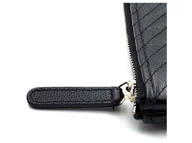 Chanel Clutch Chevron in Caviar Large Nero - vista 6