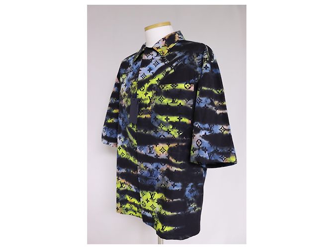 Louis Vuitton Kurzärmeliges T-Shirt mit Monogramm-Tie-Dye-Print Mehrfarben - Ansicht 4