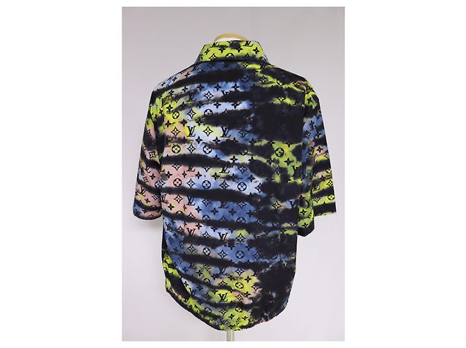Louis Vuitton Kurzärmeliges T-Shirt mit Monogramm-Tie-Dye-Print Mehrfarben - Ansicht 6