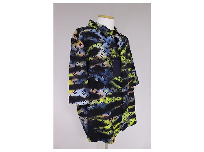 Louis Vuitton Kurzärmeliges T-Shirt mit Monogramm-Tie-Dye-Print Mehrfarben - Ansicht 7