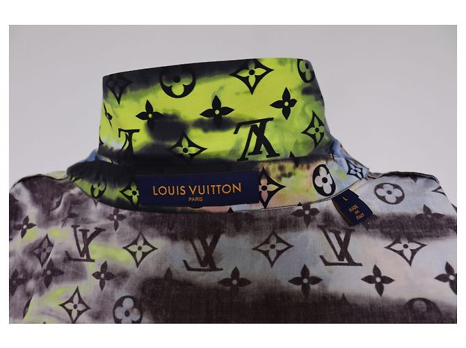 Louis Vuitton Kurzärmeliges T-Shirt mit Monogramm-Tie-Dye-Print Mehrfarben - Ansicht 8