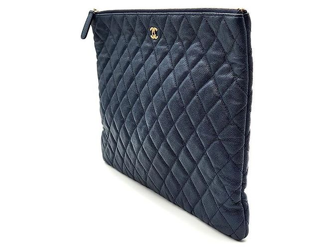 Chanel Clutch Caviar Large Nero - vista 2