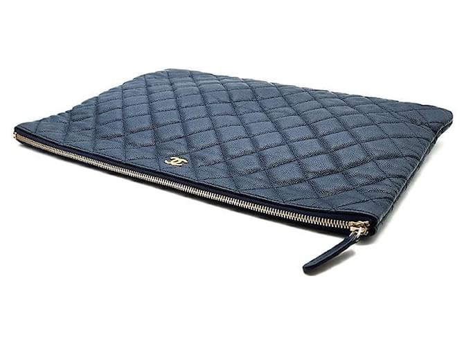Chanel Clutch Caviar Large Nero - vista 5