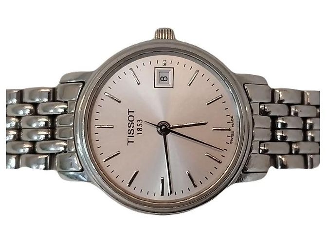 Tissot Vintage Tradition Damenuhr aus weiß versilbertem Stahl - Ansicht 2