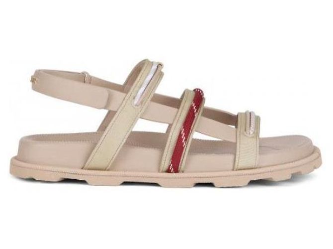 Moncler Sandali in pelle Vera Isla Marrone - vista 5