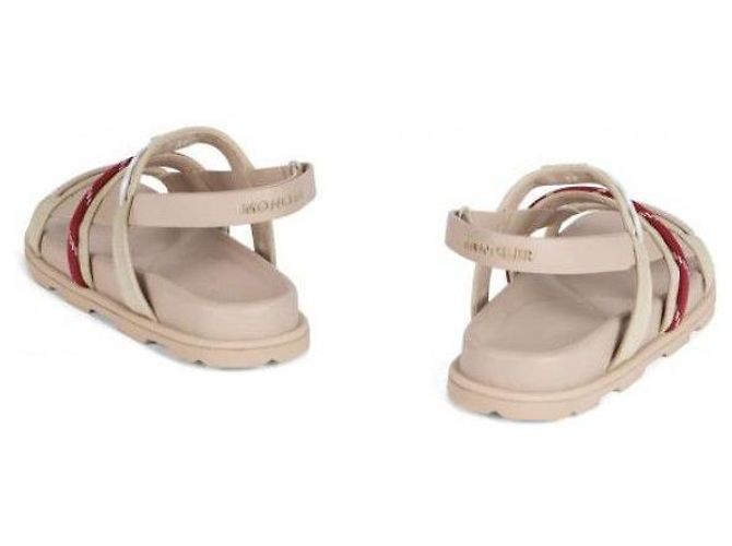 Moncler Sandali in pelle Vera Isla Marrone - vista 7