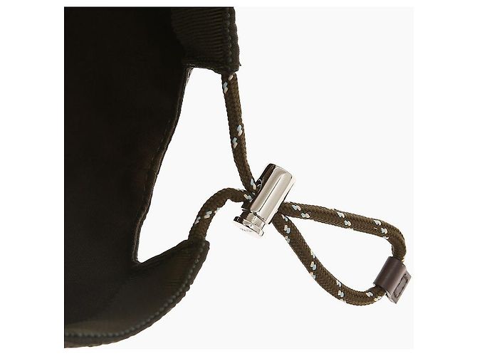 Prada Cappellino in Re-Nylon Speedlock verde Selva Nero - vista 8