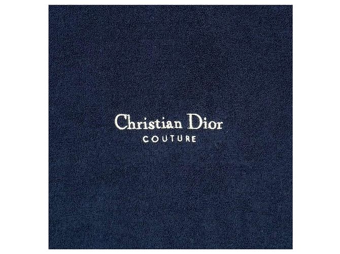 Dior Terry-Baumwoll-T-Shirt mit kurzen Ärmeln Navy Blau - Ansicht 6