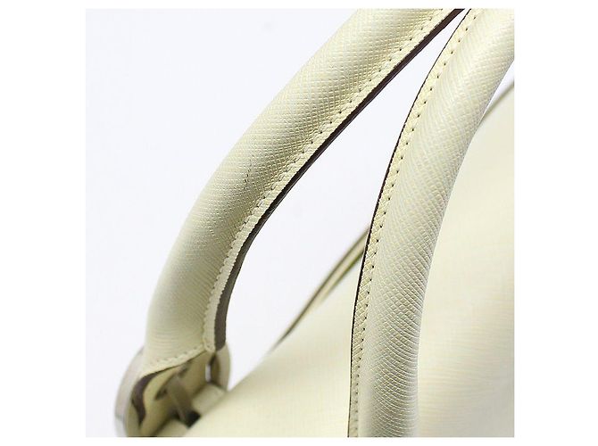 Salvatore Ferragamo Borsa Tote Saffiano Silver Gancini Bianco - vista 8