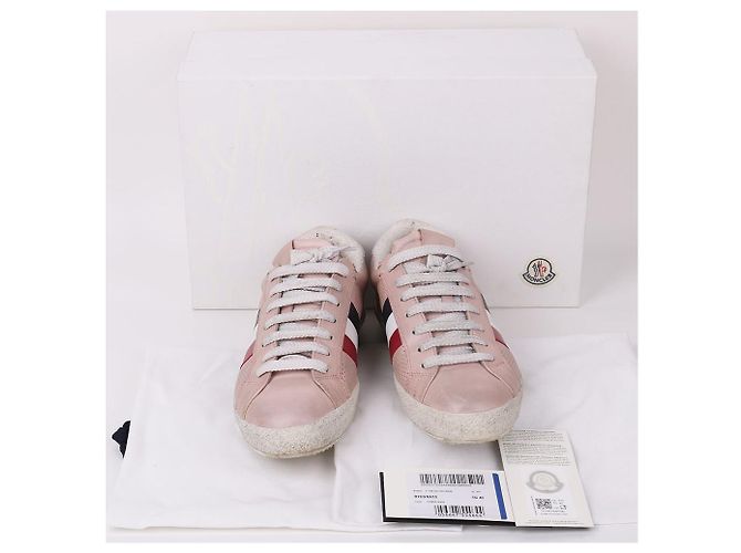 Moncler Sneakers Side Ligrasse Rosa - vista 11