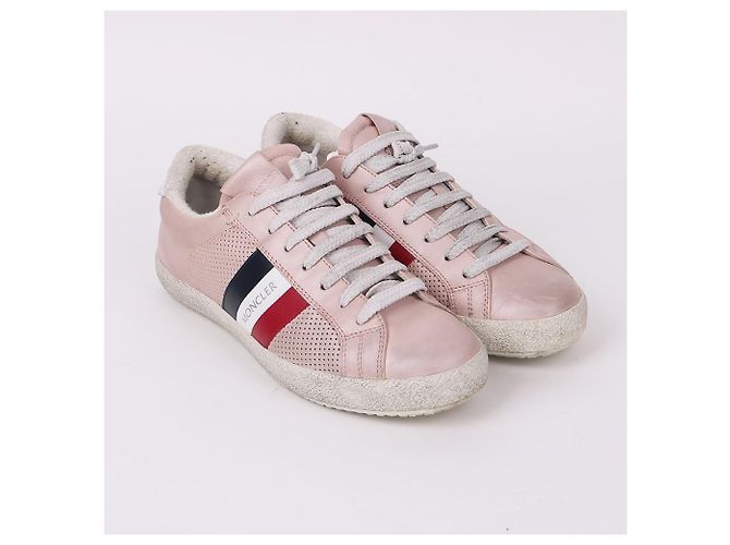 Moncler Sneakers Side Ligrasse Rosa - vista 4