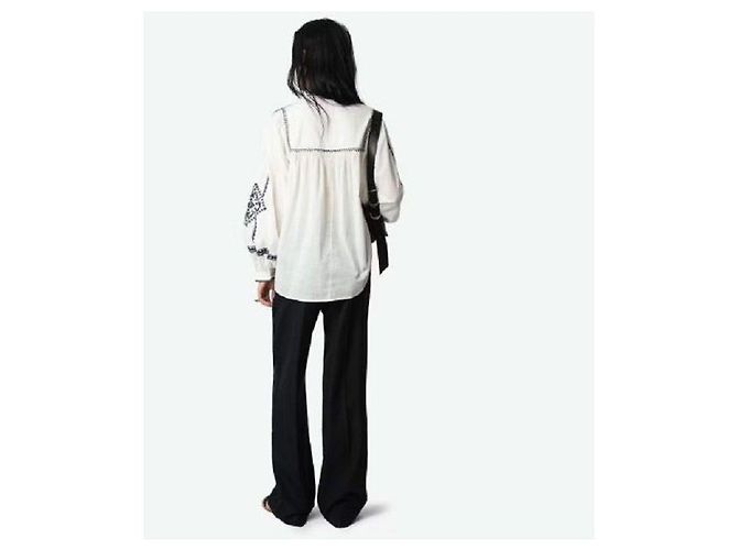 Zadig & Voltaire Blusa KOZAK de algodón bordado oversize Multicolor - vista 13