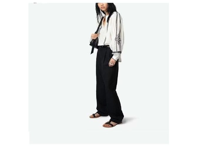 Zadig & Voltaire Blusa KOZAK de algodón bordado oversize Multicolor - vista 5