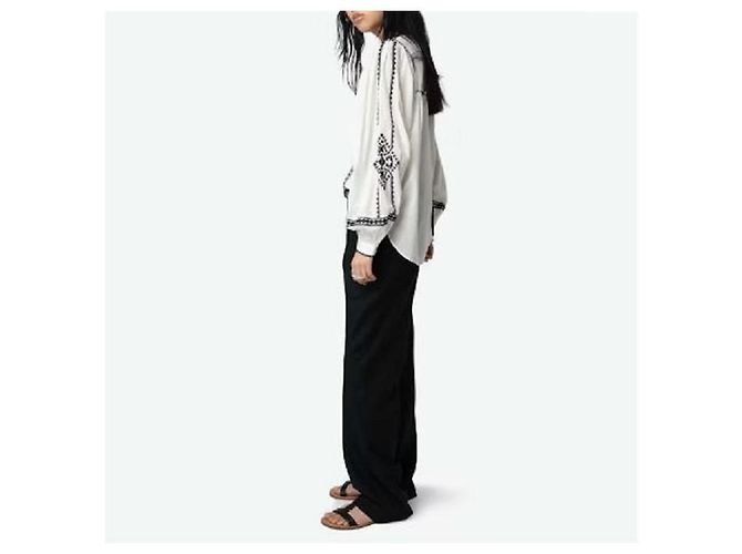 Zadig & Voltaire Blusa KOZAK de algodón bordado oversize Multicolor - vista 7