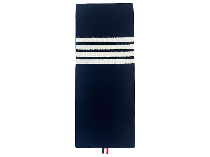 Thom Browne Sciarpa in Cashmere Armband Blu - vista 5